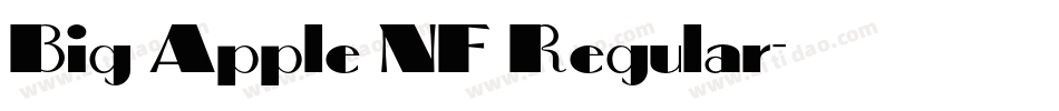 Big Apple NF Regular字体转换